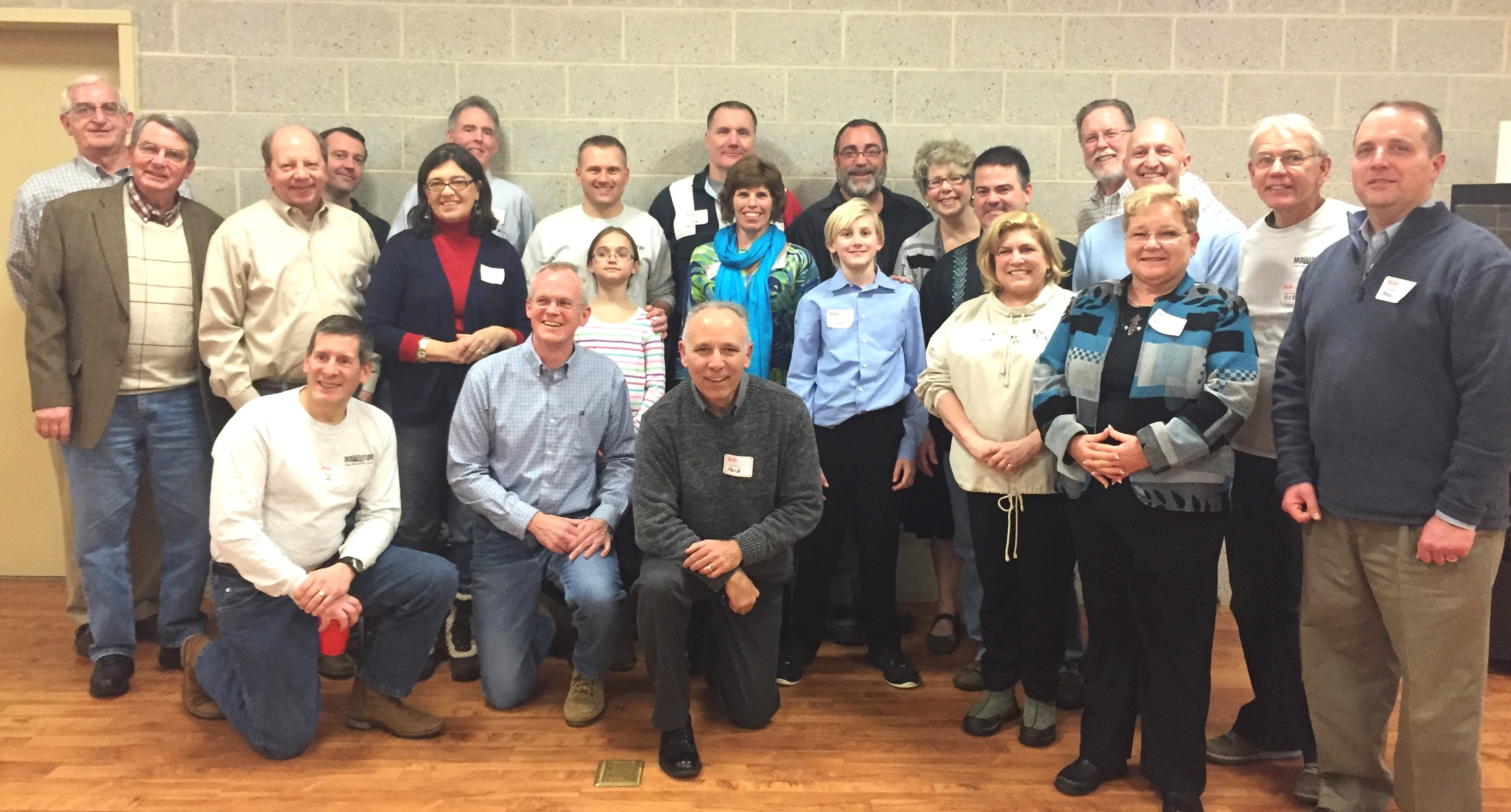 Men and families involved in New Commandment Men's Ministries
