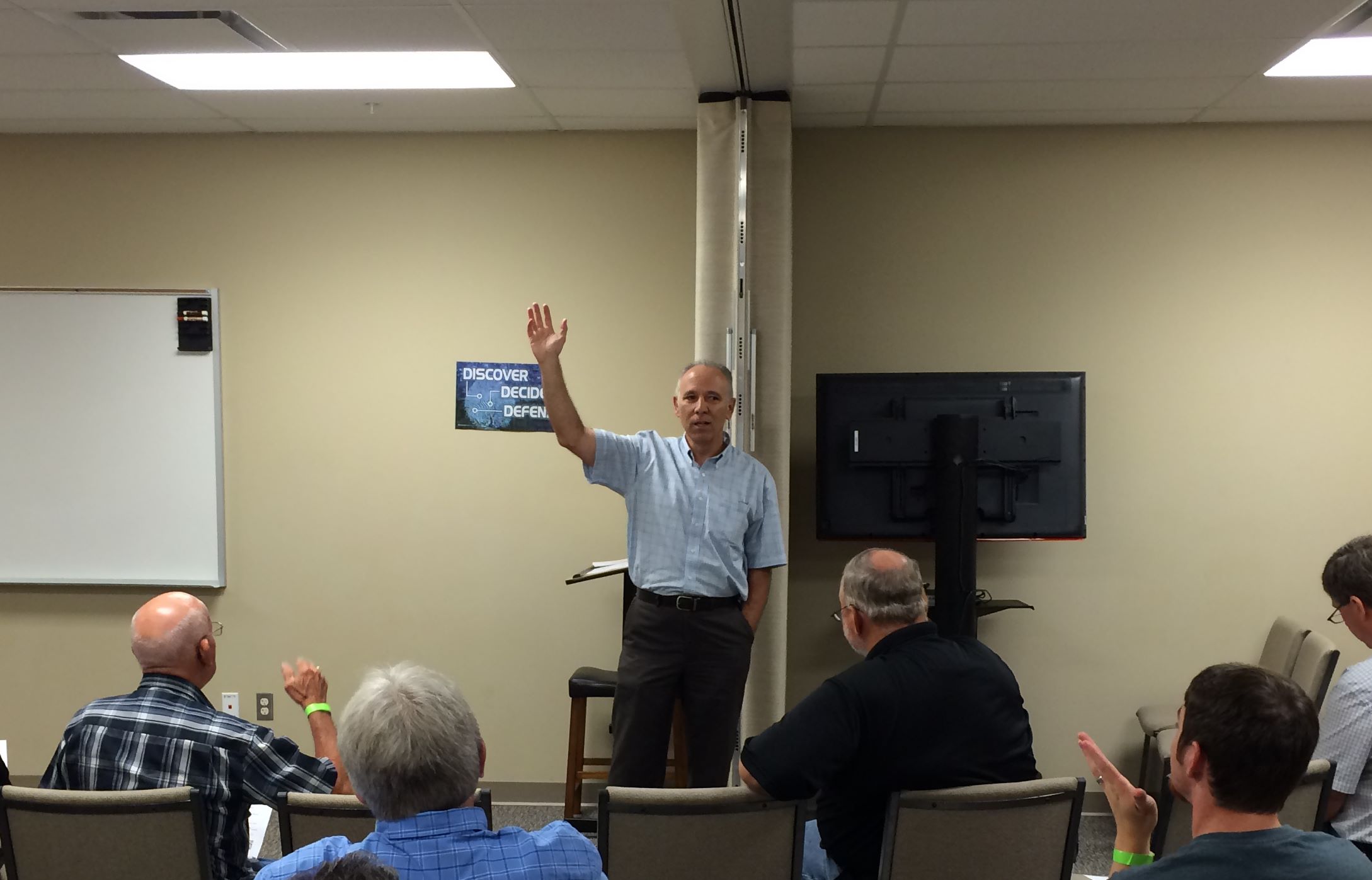 Men's conference New Commandment workshop.