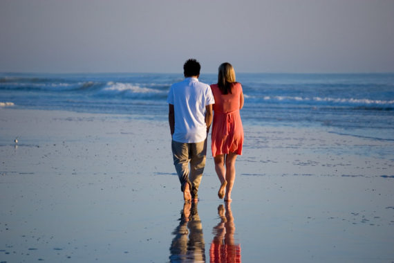 Picture of couple walking