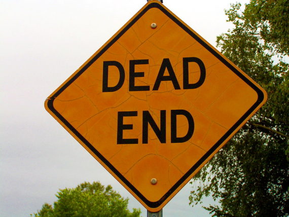 Picture of Dead End sign