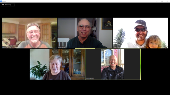 Picture of a team Zoom meeting