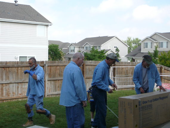Picture of a team serving their care receiver