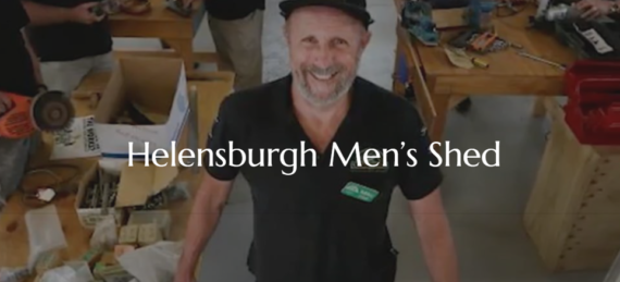 Helensburg Men's Shed is an example of a great men's ministry idea.
